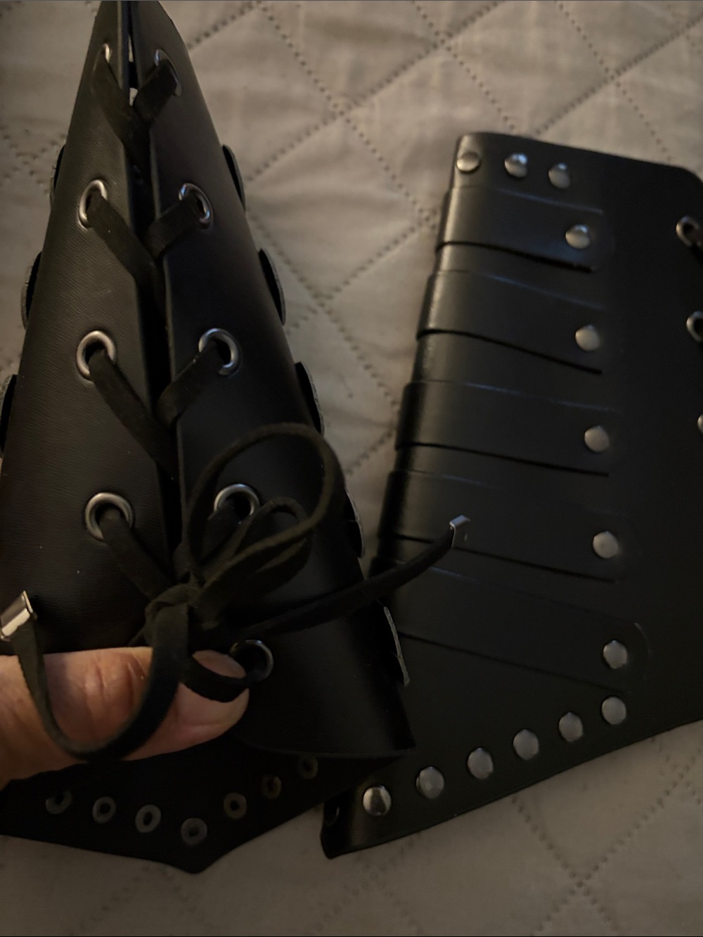 Spirit Black Viking Armor Cuffs - Picture 3 of 6
